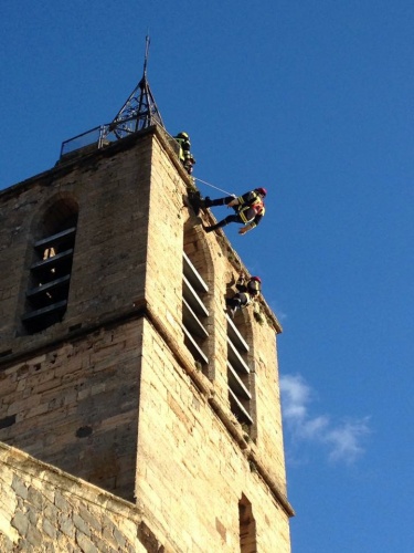 Manoeuvre LSPCC à l'église Saint-Pierre de BESSAN