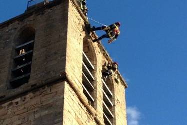 Manoeuvre LSPCC à l'église Saint-Pierre de BESSAN