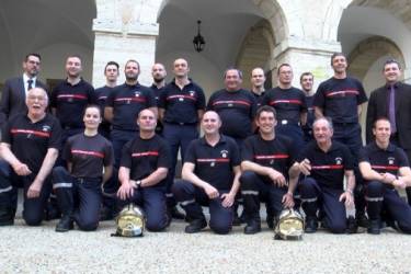 Réception des sapeurs-pompiers de BESSANS en Savoie